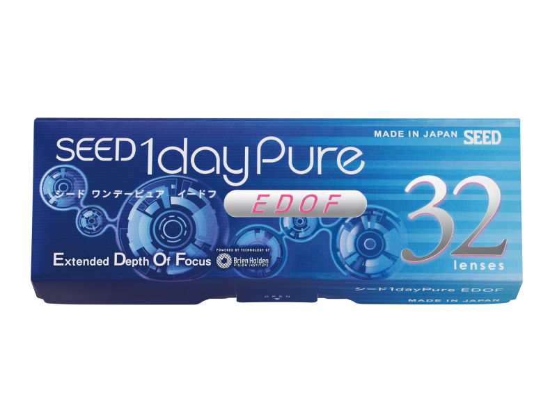 SEED 1dayPure EDOF - Kính áp tròng dùng 1 lần dành cho mắt lão thị với công nghệ mở rộng độ sâu tiêu điểm